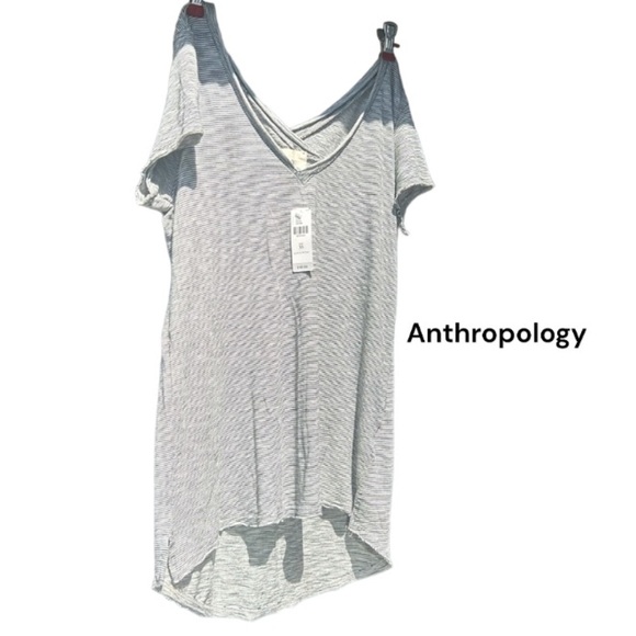 Anthropologie Tops - Anthropologie T.LA  Double V Striped NWT